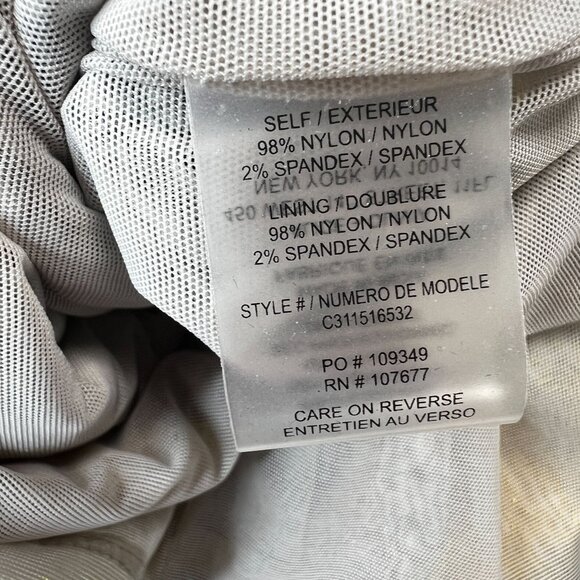 Alice + Olivia Taryn Colorblock Sequin Dress Mini Party Cocktail Yellow Gray 6 - Picture 15 of 16